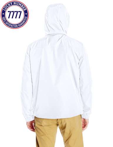 Calvin Klein Men'S Windbreaker Hooded Jacket, Crisp White, Medium  Mens Clothing Deals